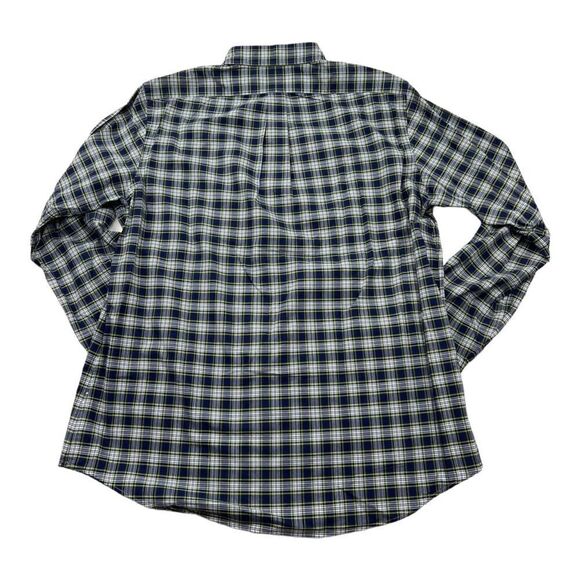 New Ralph Lauren Men US XL Blue Plaid Shirt Long Sleeve Classic Fit Button Down - Picture 3 of 5